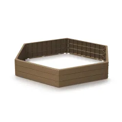 
                  PROSPERPLAST RABATA OGRODOWA BASE WOODY NATURO ECO 1480x1290x250MM IBWH-4665W